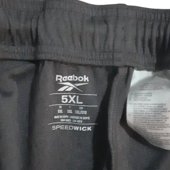 Reebok Speedwick Athletic Track Pants Men's Size 5x Gray Elastic Waist Polyester - Picture 5 of 5